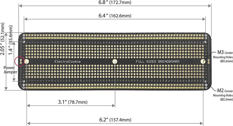ElectroCookie Large PCB Prototype Board Kit Solderable Breadboards for Electronics Projects Compatible for DIY Arduino Soldering Projects, Gold-Plated (6 Multi-Pack, Black) - Image 5